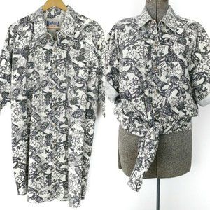 Himalaya Outfitters Graphic Print Hawaiian Sz 2XLT